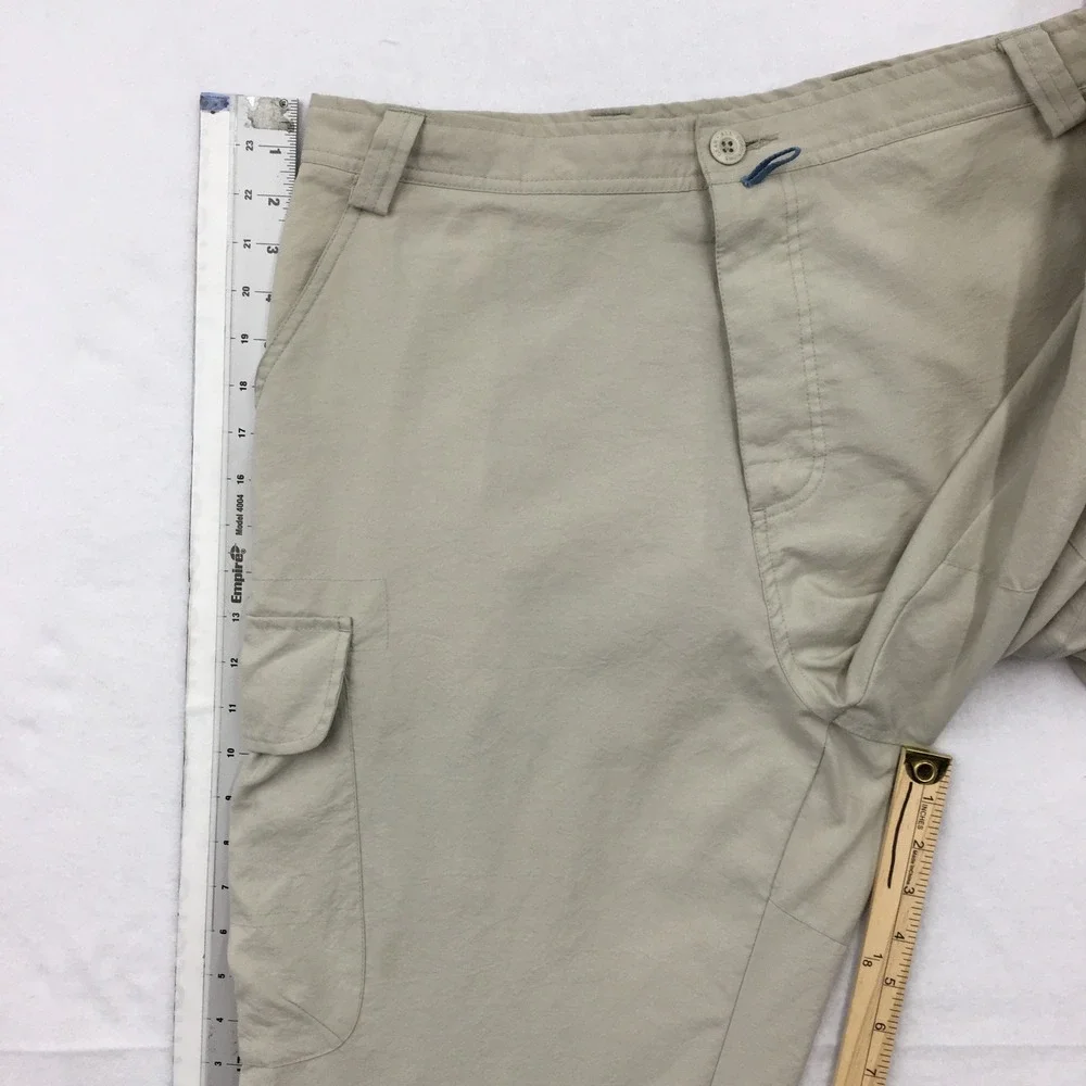 VINTAGE Nike ACG Mens Convertible Cargo Pants Beige Hiking Outdoor Size 34 M
